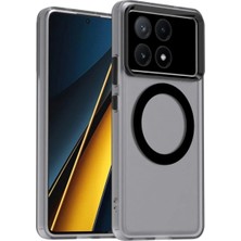 Bovinox Poco X6 Pro Uyumlu Magsafe Şarj Destekli Renkli Kılıf Kamera Korumalı Silikon Darbe Emici Kapak