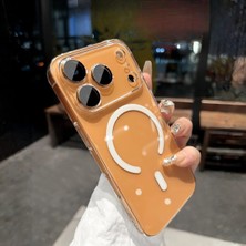Bovinox iPhone 17 Uyumlu Kılıf Sararmaz Şeffaf Sert Ince Magsafe Özellikli Kamera ve Hoparlör Koruma