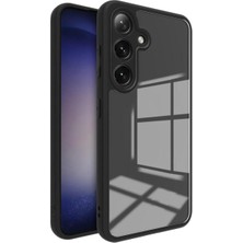 Bovinox Samsung Galaxy S25 Fe Kılıf Darbe Emici Airbagli Kamera Korumalı Sert Pc Arka Yüzey Kapak Siyah