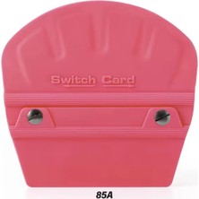 Asiltech Switch Card Oval Ragle Ppf/tph Cam Filmi Çekme Uygulama Aparatı Teflonlu 85A Sertlik 10X9CM Pembe