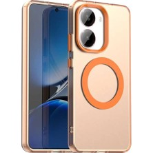 Bovinox Poco X7 Pro Uyumlu Magsafe Şarj Destekli Renkli Kılıf Kamera Korumalı Silikon Darbe Emici Kapak