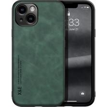 Bovinox Iphone 14 Kamera Korumalı Kılıf Deri Görünümlü Tam Koruma Vintage Premium Deri Lansman Kılıf
