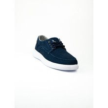 Babalı 023 Dakır's Mavi Keten Erkek Sneaker Ayakkabı
