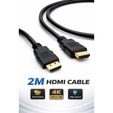 2 Metre HDMI V1.4 Kablo 4K 3D Full Hd - Tv, Monitör, Ps, Xbox, Laptop Uyumlu
