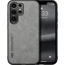Bovinox Samsung Galaxy S25 Ultra Kamera Korumalı Kılıf Deri Görünümlü Tam Koruma Vintage Premium Deri Kılıf