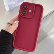 Bovinox Iphone 16 Uyumlu Kamera Korumalı Silikon Kılıf Pürüzsüz Mat Yüzey Darbelere Dayanıklı Tam Korumalı