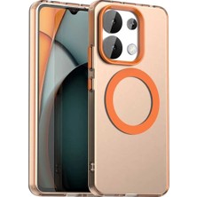 Bovinox Xiaomi Redmi Note 13 Uyumlu Magsafe Şarj Destekli Renkli Kılıf Kamera Korumalı Silikon Darbe Emici