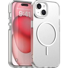 Bovinox Iphone 15 Plus Uyumlu Magsafe Şarj Destekli Renkli Kılıf Kamera Korumalı Silikon Darbe Emici Kapak