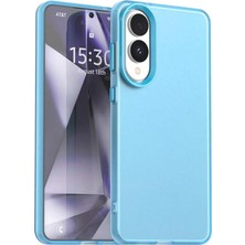 Bovinox Samsung Galaxy S25 Edge Kılıf Parmak Izi Yapmaz Buzlu Şeffaf Ince Tasarım Kamera Koruma