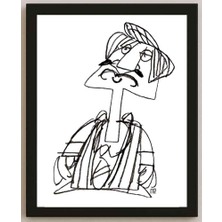 Karikatural Nezih Danyal Tipler Kişiye Özel Sertifikalı Sınırlı Fine Art Karikatür Baskı NTP00106