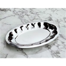 Dilimli Kayık Oval Servis Sunum Salata Izgara Barbekü Çerez Tabağı