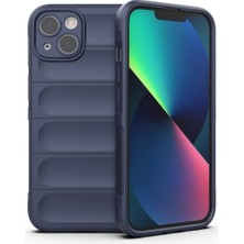 Bovinox Iphone 14 Kılıfı Darbe Emici Puffer Tasarım Kamera Korumalı Silikon Şişme Görünümlü Kapak