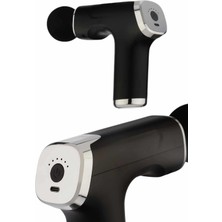 Zero Land Techmrt Şarjlı Masaj Tabancası 4 Başlıklı Mini Masaj Tabancası ve Masaj Aleti