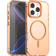 Bovinox Iphone 16 Pro Uyumlu Magsafe Şarj Destekli Renkli Kılıf Kamera Korumalı Silikon Darbe Emici Kapak