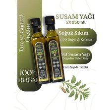 Oiliva Soğuk Sıkım Susam Yağı 2 x 250 ml Cam Şişe %100 Saf Doğal Katkısız