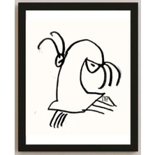Karikatural Nezih Danyal Tipler Kişiye Özel Sertifikalı Sınırlı Fine Art Karikatür Baskı NTP00118