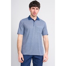 Çetinkaya Mentality 4627 Polo Yaka Regular Modelli T-Shirt Indigo