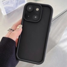 Bovinox Iphone 15 Uyumlu Kamera Korumalı Silikon Kılıf Pürüzsüz Mat Yüzey Darbelere Dayanıklı Tam Korumalı