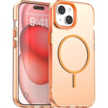 Bovinox Iphone 15 Plus Uyumlu Magsafe Şarj Destekli Renkli Kılıf Kamera Korumalı Silikon Darbe Emici Kapak