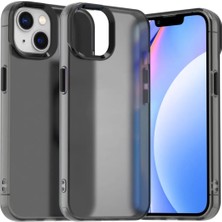 Bovinox iPhone 15 Kılıf Parmak Izi Yapmaz Buzlu Şeffaf Ince Tasarım Minimalist Tasarım