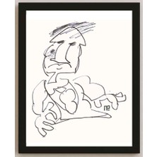 Karikatural Nezih Danyal Tipler Kişiye Özel Sertifikalı Sınırlı Fine Art Karikatür Baskı NTP00103