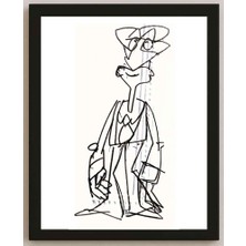 Karikatural Nezih Danyal Tipler Kişiye Özel Sertifikalı Sınırlı Fine Art Karikatür Baskı NTP00121