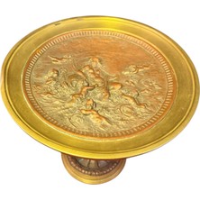 TT Antika Avrupa Bronz Sunumluk 16,5 cm Çapında 14,5 cm Yüksekliğinde