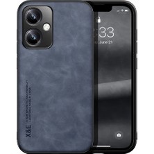 Bovinox Vivo Y35 Kamera Korumalı Kılıf Deri Görünümlü Tam Koruma Vintage Premium Deri Lansman Kılıf