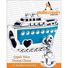 Asaf Accessory Çapalı Yolcu Gemisi Charm / Gümüş Kaplama