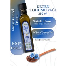 Oiliva Soğuk Sıkım Keten Tohumu Yağı 250 ml Cam Şişe %100 Saf Doğal Katkısız