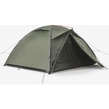 Decathlon 3 Kişilik Outdoor Trekking Kamp Çadırı - Haki - MT500