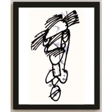 Karikatural Nezih Danyal Tipler Kişiye Özel Sertifikalı Sınırlı Fine Art Karikatür Baskı NTP00125