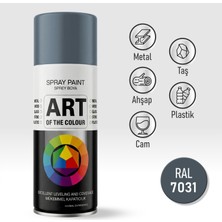 Badem10 RAL7031 Antrasit Gri Sprey Boya Metal Ahşap Taş Plastik ve Cam Yüzeylere Uygun Spray Boya 400 ml