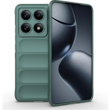 Bovinox Xiaomi MI14T Pro Kılıfı Darbe Emici Puffer Tasarım Kamera Korumalı Silikon Şişme Görünümlü Kapak