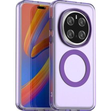 Bovinox Honor Magic 7 Pro Uyumlu Magsafe Şarj Destekli Renkli Kılıf Kamera Korumalı Silikon Darbe Emici