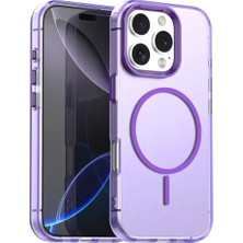 Bovinox Iphone 16 Pro Max Uyumlu Magsafe Şarj Destekli Renkli Kılıf Kamera Korumalı Silikon Darbe Emici