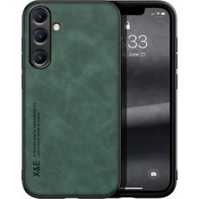 Bovinox Samsung Galaxy S25 Fe Kamera Korumalı Kılıf Deri Görünümlü Tam Koruma Vintage Premium Deri Kılıf