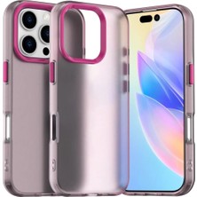 Bovinox iPhone 16 Pro Max Kılıf Parmak Izi Yapmaz Buzlu Şeffaf Ince Tasarım Minimalist Tasarım