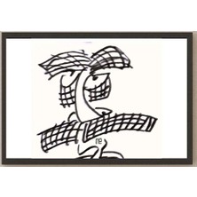 Karikatural Nezih Danyal Tipler Kişiye Özel Sertifikalı Sınırlı Fine Art Karikatür Baskı NTP00138