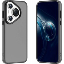 Bovinox Huawei Pura 70 Kılıf Parmak Izi Yapmaz Buzlu Şeffaf Ince Tasarım Kamera Koruma