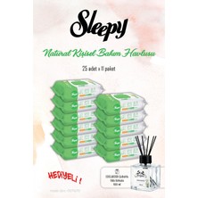 Sleepy Kişisel Bakım Havlusu 11 Paket, Natural 25'li ve Rosıe Koku