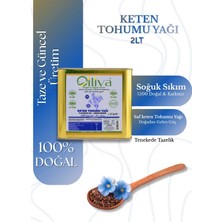 Oiliva Soğuk Sıkım Keten Tohumu Yağı 2 Litre Teneke %100 Saf Doğal Katkısız Avantajlı Paket
