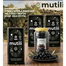 Mutili Natürel Birinci Zeytinyağı 15 L -3 Al 2 Öde Ek 800 gr Sele Siyah Zeytin