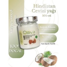 Oiliva Soğuk Sıkım Hindistan Cevizi Yağı 300 ml Cam Kavanoz %100 Saf Doğal Katkısız