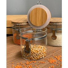 Bambum Mada 950ml 14 Cm 3 Lü Kelepçeli Vakumlu Boroslikat Cam Set