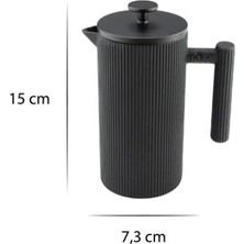 Bambum Linden - Döküm Demlik French Press 350 ml Siyah