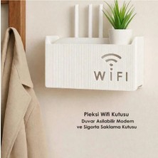 Redmina Wifi Saklama Kutusu Duvara Asıla Bilir Pleksi Modem ve Sigorta Saklama Kutusu