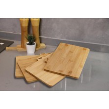 Atbyhome Bambu Standlı Kesme Tahtası 4lü Set - M7B11