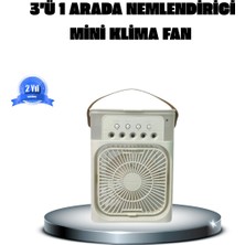 Akinco Taşınabilir Mini Klima Fan 3’ü 1 Arada Soğutucu, Nemlendirici Gece Lambası