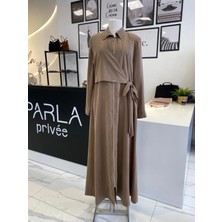 Otto Desigen Belden Bağlamalı Ferace